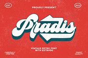 Vintage Retro Font - Pradis, a Script Font by Letter Fresh (Thumbnail 10 of 10)