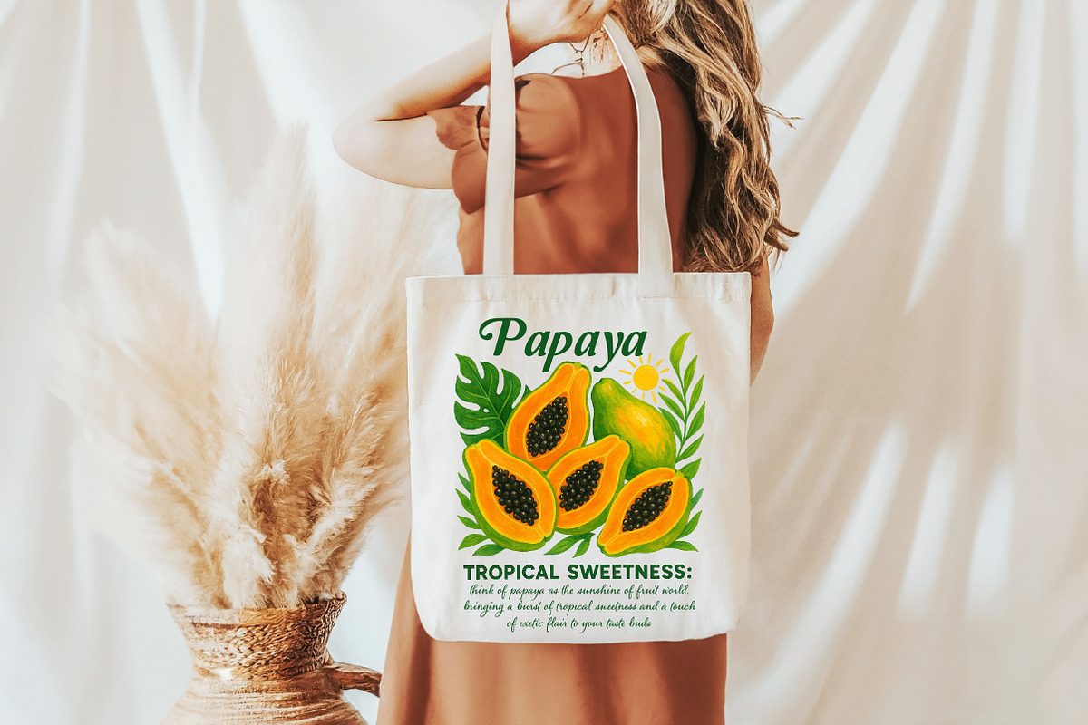 Papaya Tropical Sweetness PNG Design, an Illustration by Libby Wishes (Photo 6 of 6)