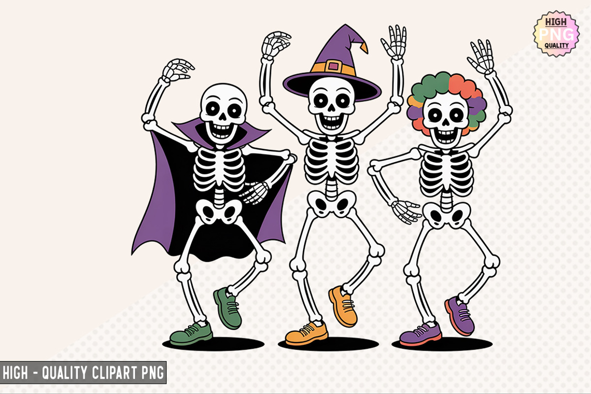 Halloween Skeleton Bundle, a Graphic by crative8112 (Photo 4 of 9)