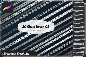 20 Chain Procreate brushes 02