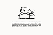 CATS: Naive Vector Cat Illustrations, an Animal Illustration by Veyla (Thumbnail 2 of 11)