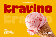 Kravino Bold Display Font, a Font by PutraCetol Studio (Thumbnail 1 of 5)