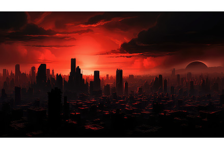 contrast red and black background ai, an Architecture Photo by pikepicture