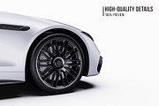 Luxury V8 Sport Convertible Set, an Advertising Mockup by Halal Graphic Studio (Thumbnail 4 of 12)