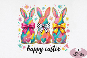 Happy Easter PNG, Coquette Easter, an Illustration by Daily.Designs
