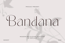 Bandana | Modern And Elegant Serif
