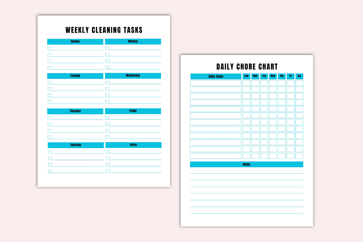 2027 ADHD Cleaning Workbook, a Stationery Template by Shumaya (Photo 4 of 4)