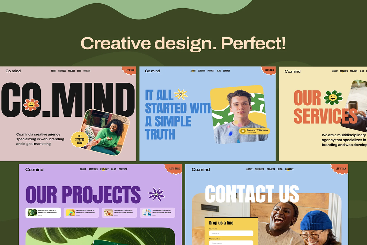 Creative Design & Digital Marketing, an UI Kit Template by Creative Perspective (Photo 3 of 6)