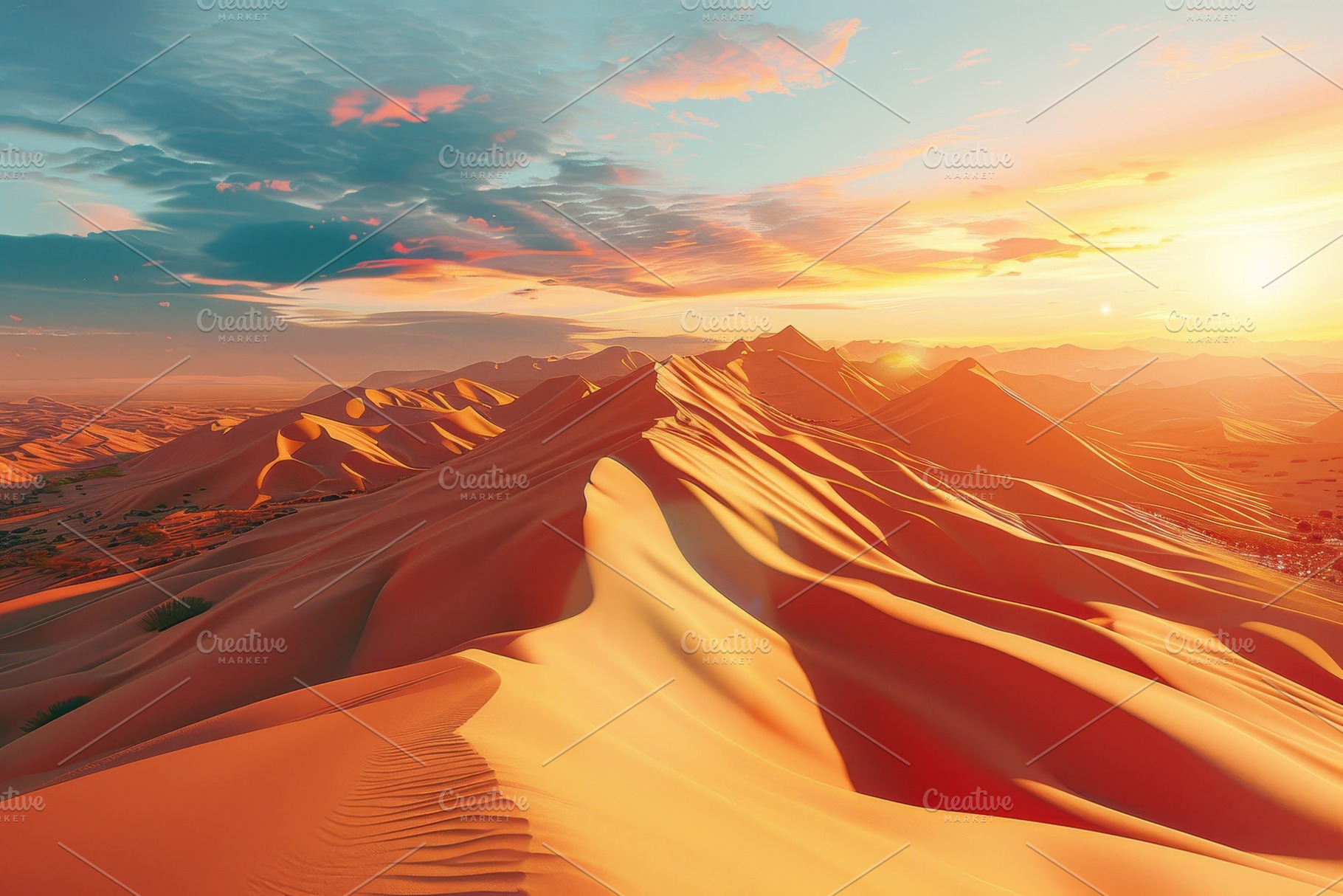 The warm glow of sunset illuminates, a Photo by Tanuart
