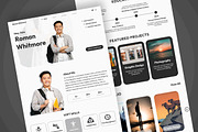 Roman - Student Portfolio Landing, a Landing Page Template by productype1 (Thumbnail 4 of 5)