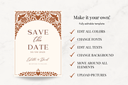 Boho Chic Talavera Wedding Invites, a Templates & Theme by Akbaly (Thumbnail 2 of 10)
