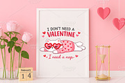 Anti Funny Valentine's Day Lazy Cat, an Illustration by Canvas Craft (Thumbnail 6 of 6)