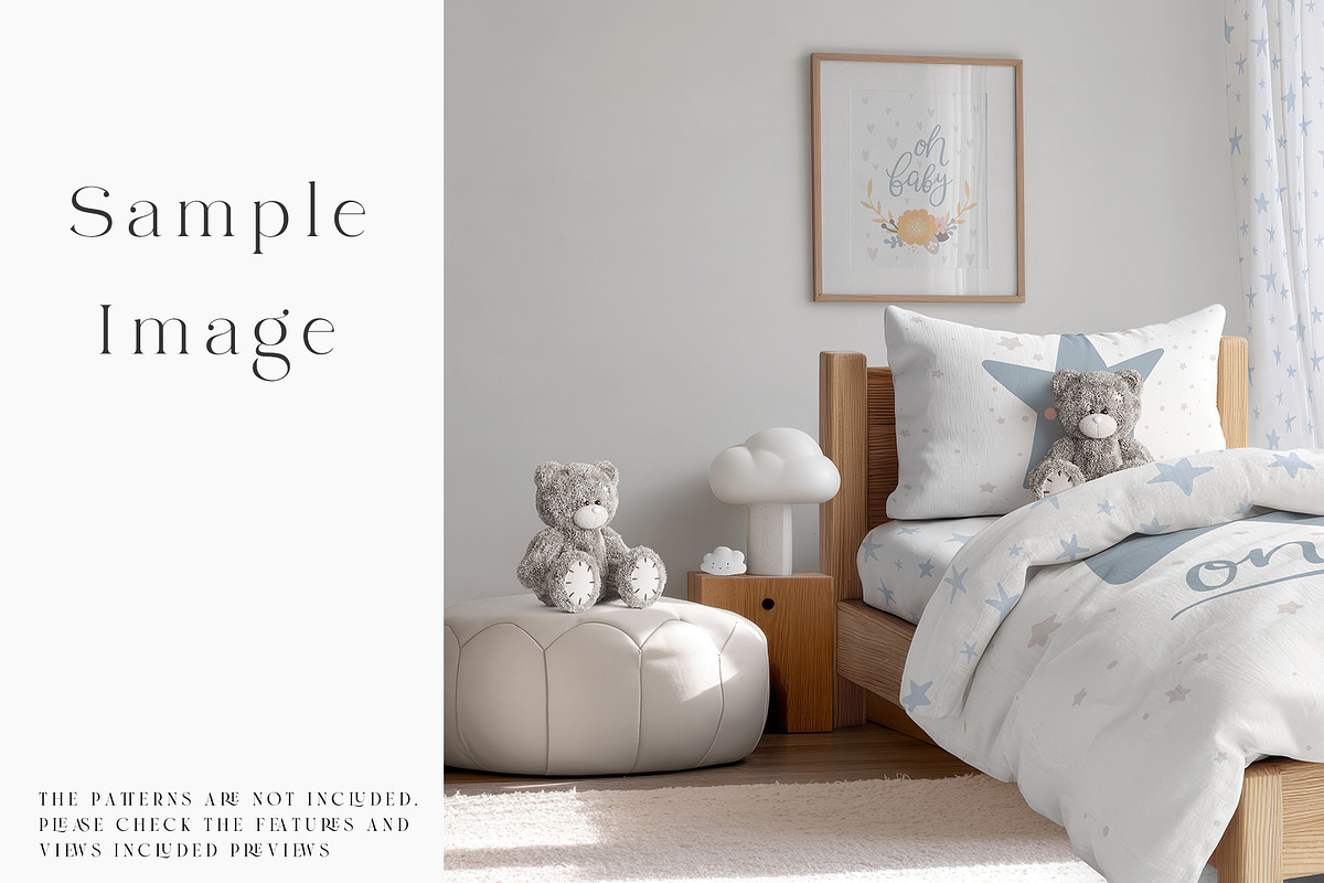 Toddler's Bedding & Wall Mockups, a Mockup by mock-ups (Photo 11 of 30)