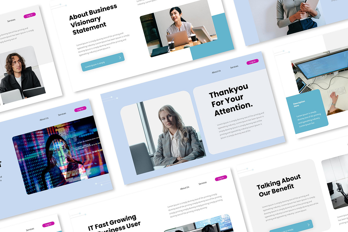 IT Consultant Google Slides Presenta, a Presentation Template by Formatika Studio