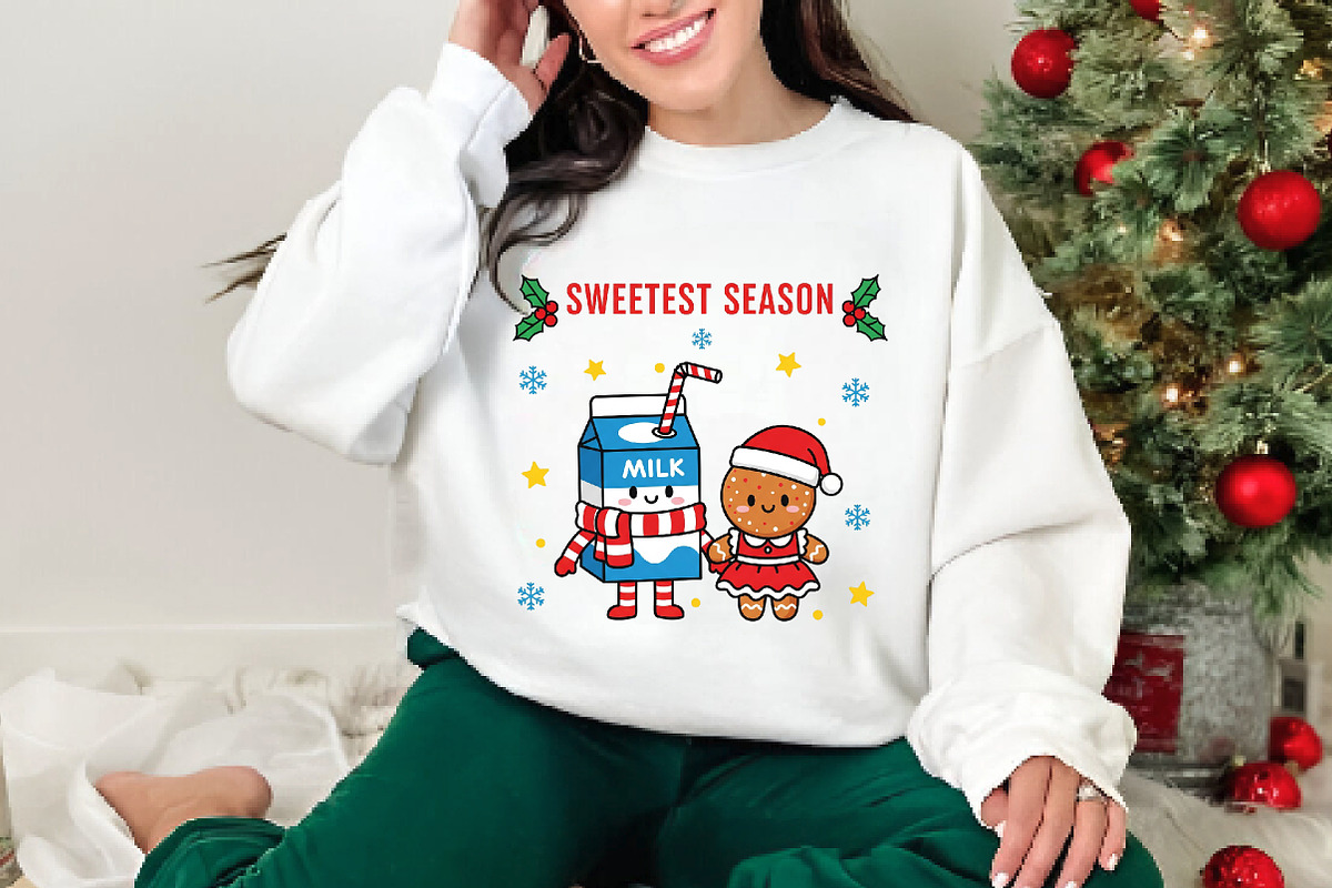Christmas Milk and Cookies PNG, an Illustration by DreamArtGraphic (Photo 4 of 5)