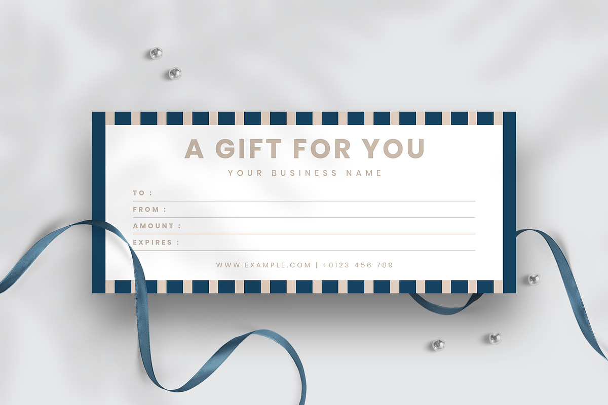 Modern Gift Certificate Template, a Card Template by Amit Debnath (Photo 1 of 3)