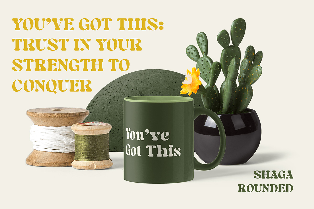 Shaga Rounded, a Serif Font by Craft Supply Co. (Photo 3 of 8)