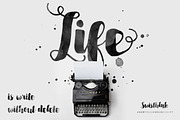 Sortdecai Brush Script, a Script Font by Swistblnk Std. (Thumbnail 3 of 6)