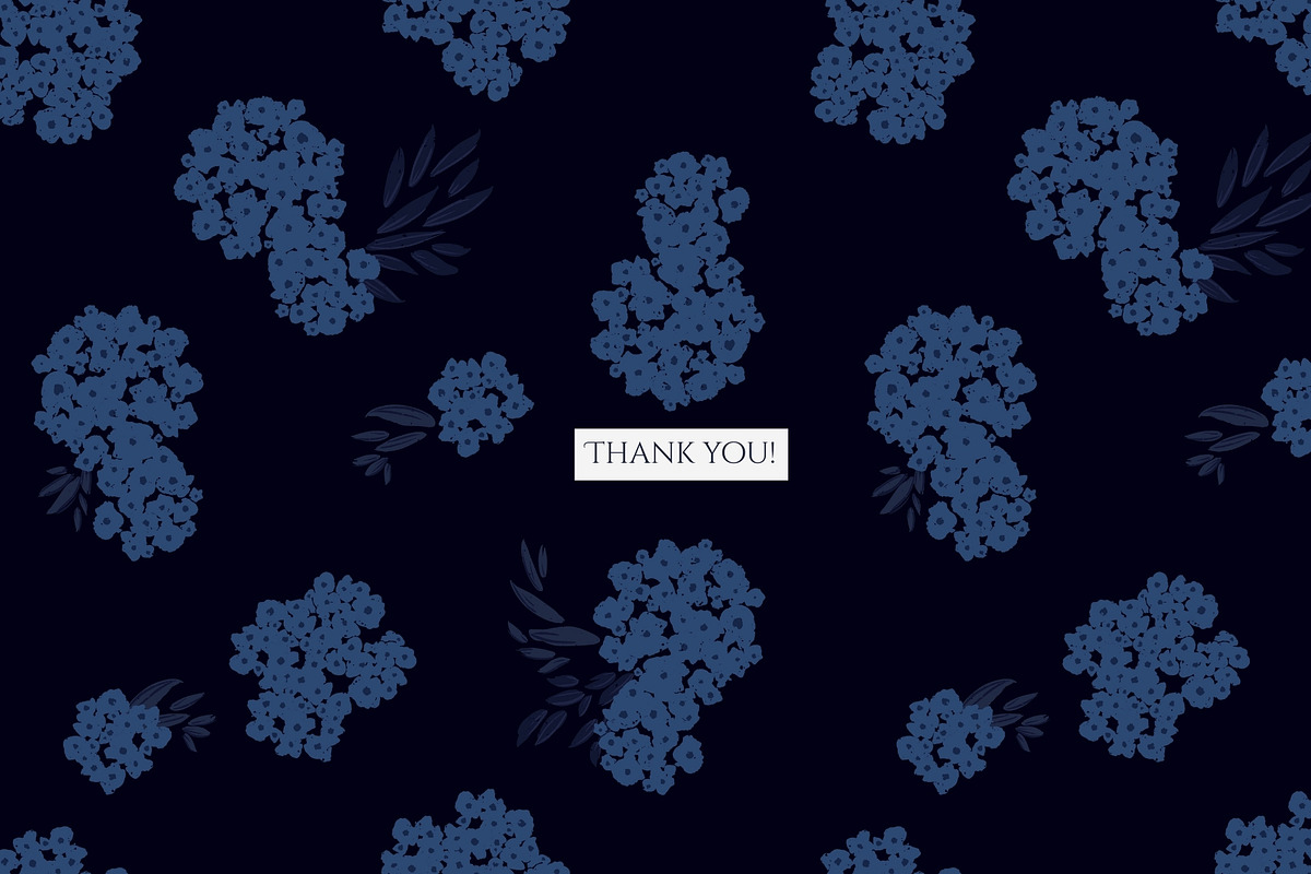 Bedtime florals. Midnight Patterns, a Pattern Graphic by PaperJamLab (Photo 13 of 13)