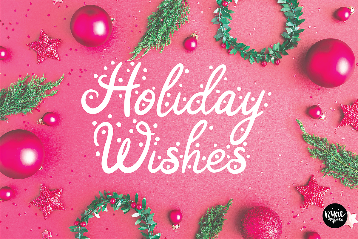 AFTERGLOW a Christmas Snow Font preview 3