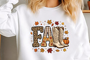 Fall Cowboy Boots PNG, a Seasonal Illustration by Canvas Craft (Thumbnail 2 of 6)