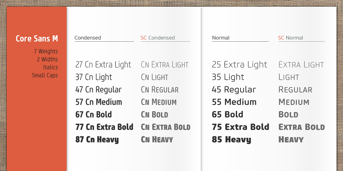 Core Sans M, a Sans Serif Font by S-Core (Photo 2 of 5)