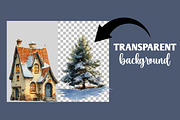 Winter Village Sublimation Clipart, an Illustration by Designworld (Thumbnail 5 of 6)