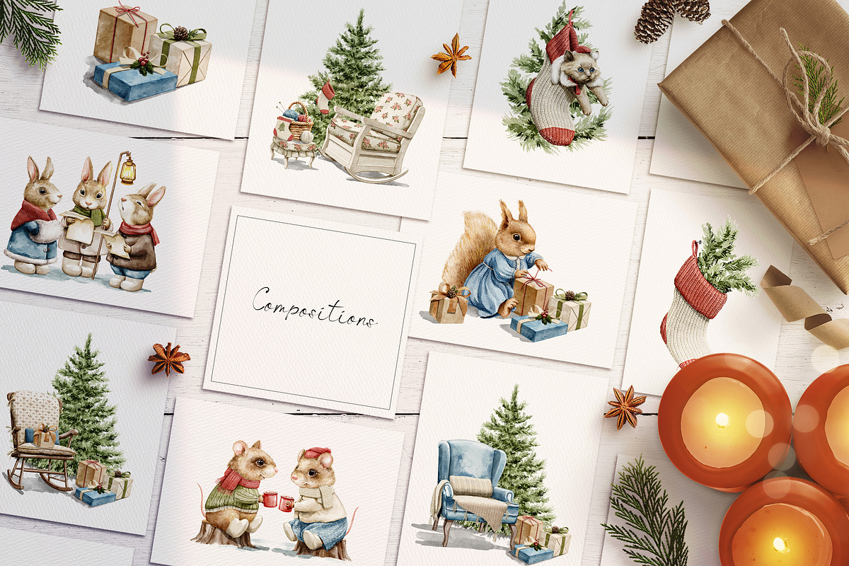 Christmas animals, an Animal Illustration by Mimomy (Photo 9 of 11)