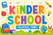 Kinder School – Playful Kids Font, a Sans Serif Font by Limited.studio (Thumbnail 1 of 5)
