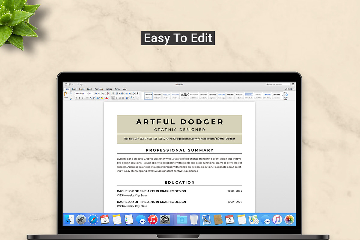 Graphic Designer Resume Template, a Resume Template by ResumeInventor (Photo 5 of 9)