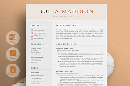 Resume/CV - The Madison