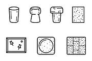 Bundle Olive Oil Brand Icon Set, an Outline Icon by adenpinkstore (Thumbnail 9 of 15)