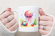 Watercolor Summer Animal Clipart, an Illustration by Sublimation Artist (Thumbnail 5 of 6)