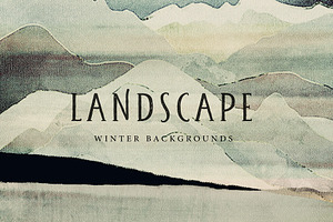 Abstract Canvas Texture Landscape