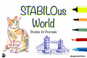 STABILOus Procreate Brushes, a Brush Add-On by Design Material Co. (Thumbnail 1 of 7)