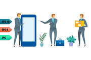 Vector business character poses set, an Object Graphic by julia_musdotter (Thumbnail 2 of 11)
