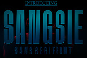 SANGSIE, a Serif Font by Canden Meutuah (Thumbnail 1 of 9)