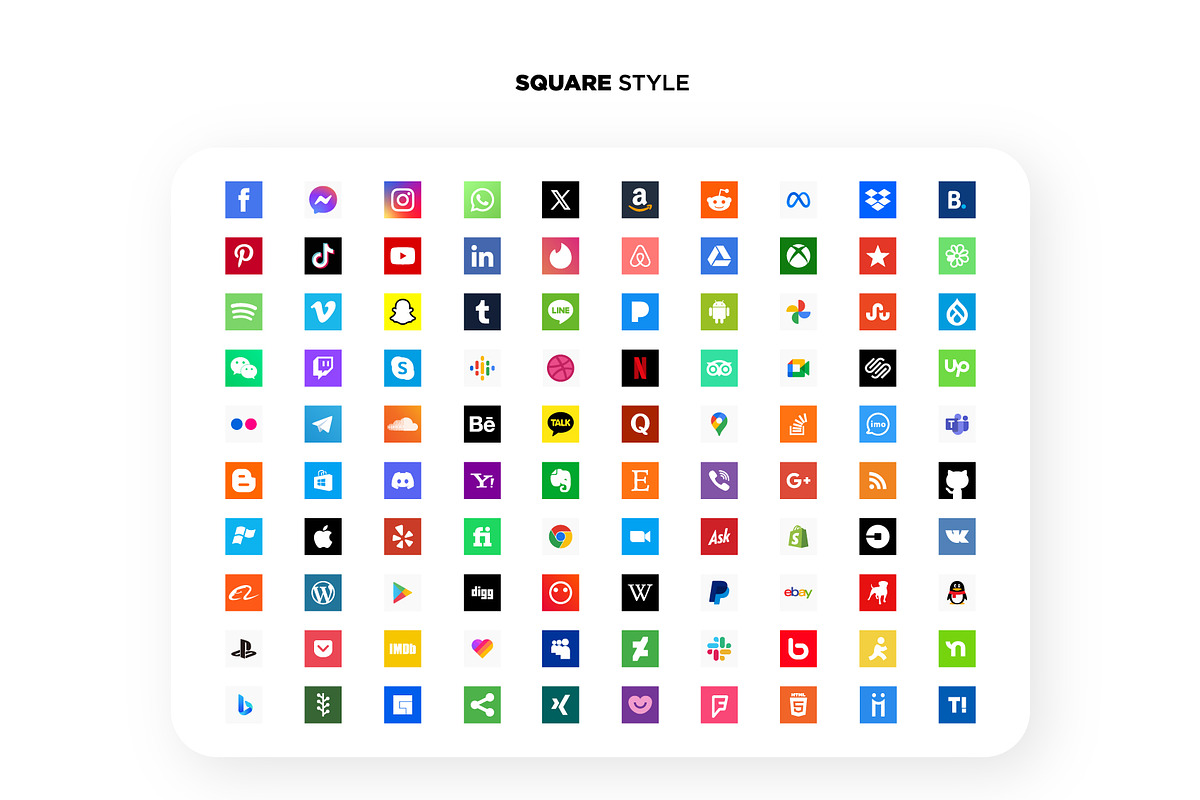 Social media icons set, an Icon by Team_Ultra_Graphics (Photo 5 of 13)