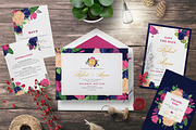 FLOWER WEDDING INVITATION SUITES, an Invitation Template by Totem Invitation House (Thumbnail 1 of 4)