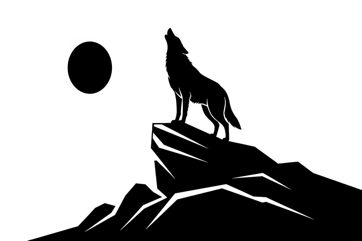 40 Wolf Moon Silhouette Vector Bundl, an Illustration by Amazin_art (Photo 6 of 41)
