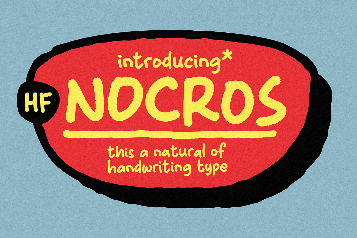 HF Nocros Handwriting, a Handwritten Font by 24Design Studios (Photo 1 of 11)