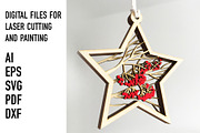 stars laser cut files, an Object Graphic by HelloWood (Thumbnail 3 of 3)