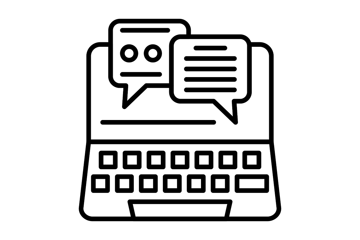 Bubble Speech Line Icon, an Outline Icon by Pexelpy (Photo 2 of 2)