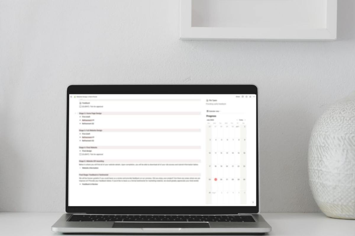 Website Notion Portal Template, a Presentation Template by Starline Creative (Photo 4 of 7)