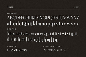 Bagier Elegant Ligature Serif