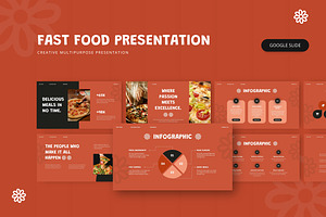 Fast Food - Google Slide, a Presentation Template by AQR Studio