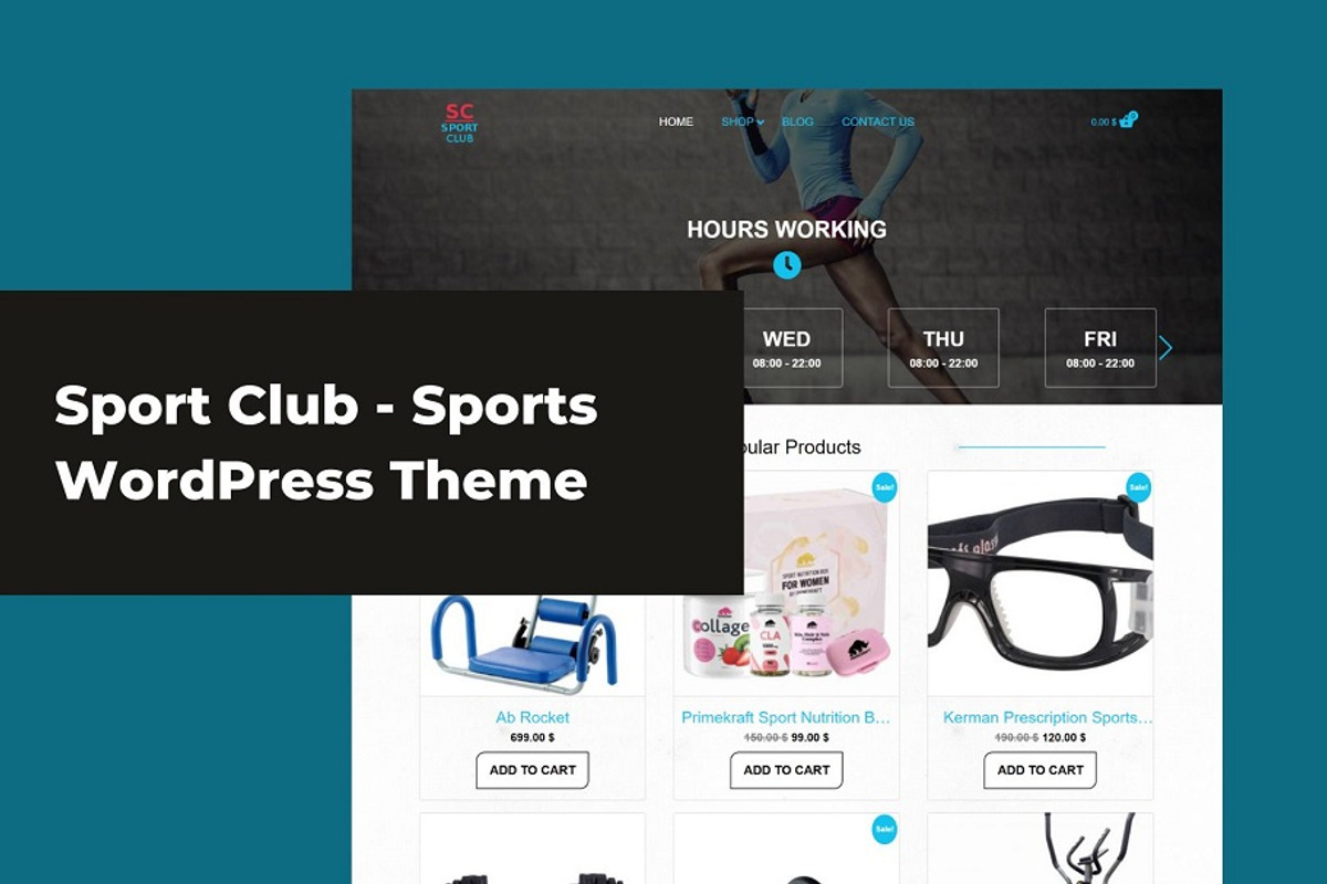 Sport Club - Sports WordPress Theme, a WordPress Template by Ordasoft (Photo 1 of 3)