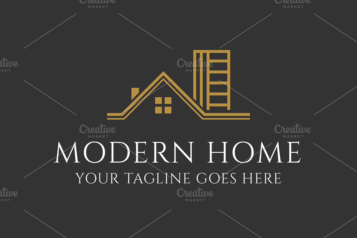 Modern Home Logo, a Technology Illustration by Kaushal Jangid (Photo 2 of 5)