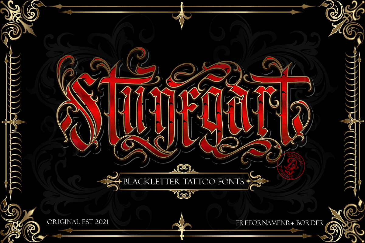 Blackletter Font Bundle #2, a Blackletter Font by dansdesign (Photo 7 of 10)