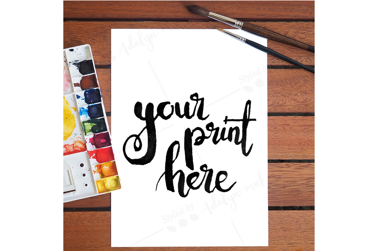 Styled flat lay mockup 2, a Print Template by Styled by Adelyn makes